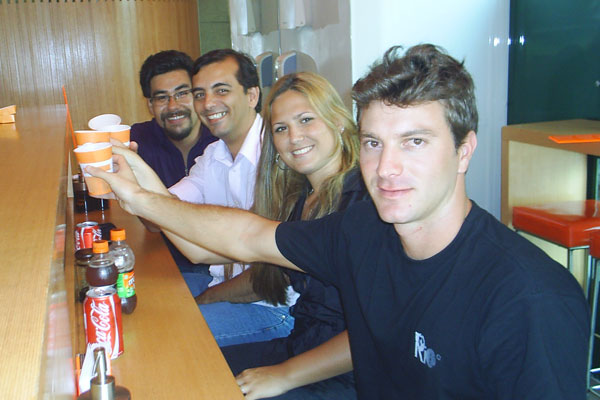 Parte da equipe da Agente Comunicação em 2007
