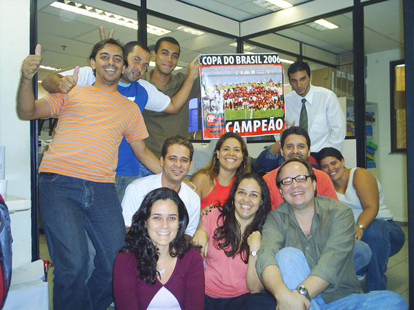 Equipe Editora e Gráfica GPI na minha despedida em 2007