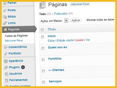 Serviços de criação/redesing de sites/blogs