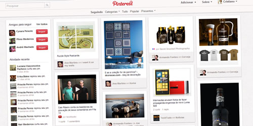 O Pinterest é uma rede social excelente para inspiração!