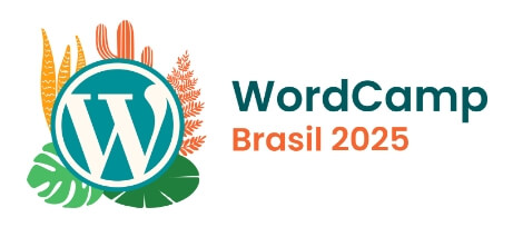 Logo horizontal colorida WordCamp Brasil 2025
